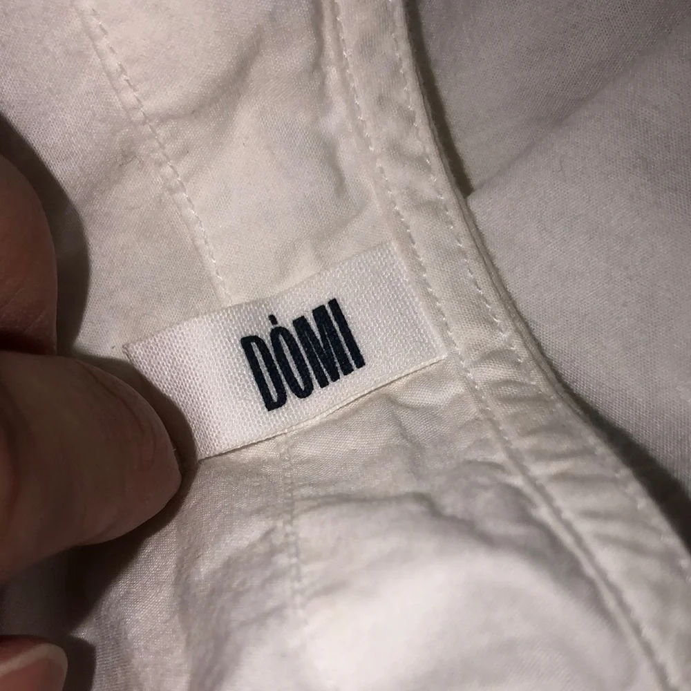 Domi Organic Cotton Tunic Dress White Button Lightweight Sleep Gown - Picture 7 of 10